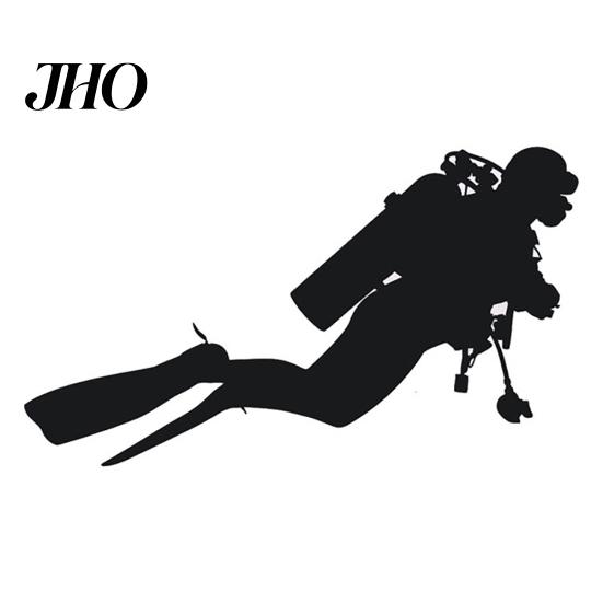 Fashion Scuba Diver Reflective Car Vehicle Body Window Decals Sticker Decor