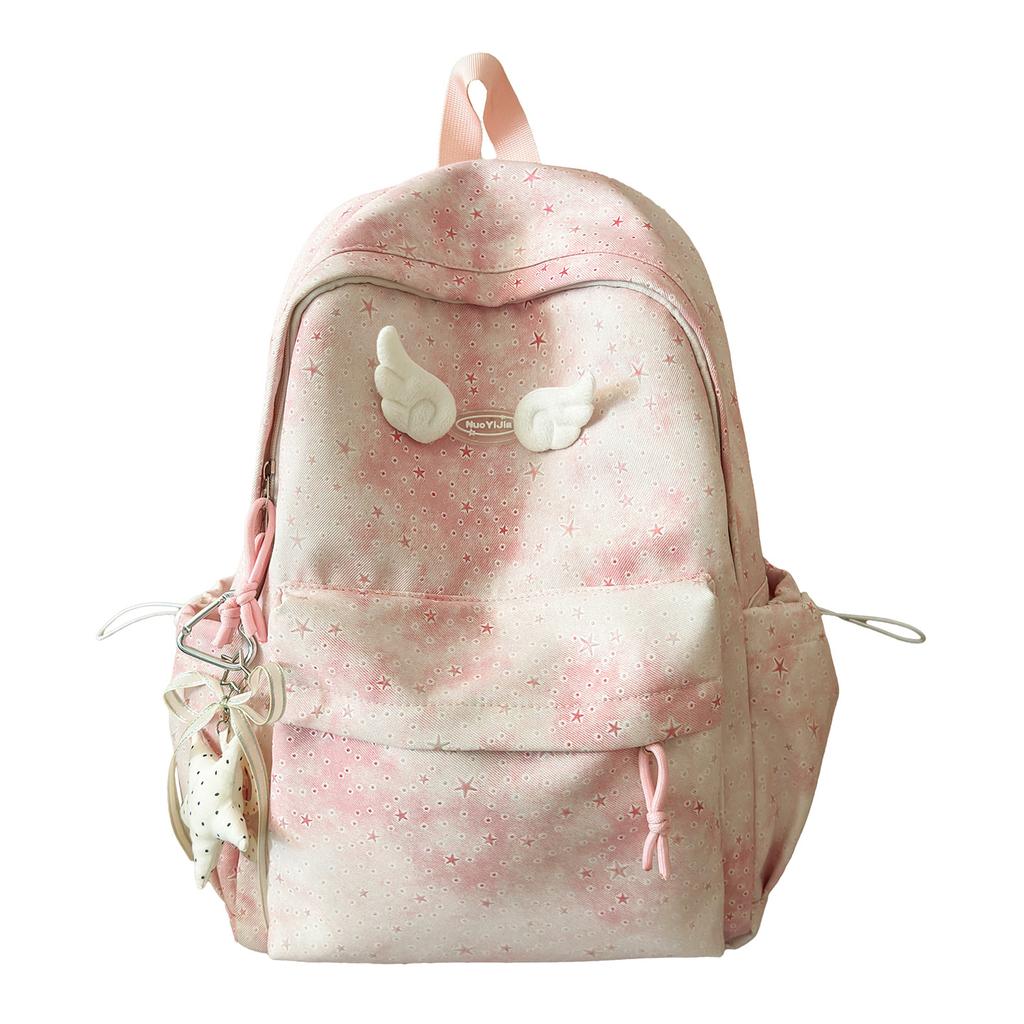 Schoolbag Fashion Colorful Tie-Dye Backpack Large Capacity Versatile Youth Campus Backpack Junior High School Student School Bag Wholesale