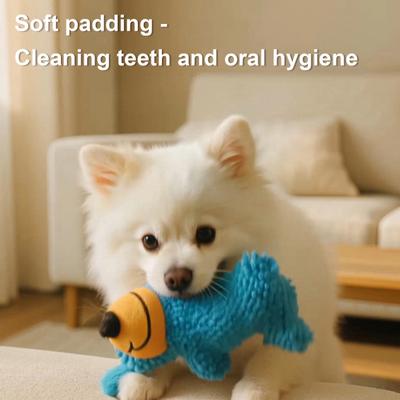 2 Stück Quietschendes Plüsch-Hundekauspielzeug Langeweile Stressabbau Stofftierpuppe Kleiner Mittelgroßer Hund Zahnen Interaktives Plüschtier Haustierbedarf