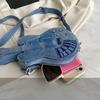 Fashion Design Women's Bag Messenger Bag New Spice Girl Personalized Denim Shoulder Messenger Bag Creative Guitar Bag