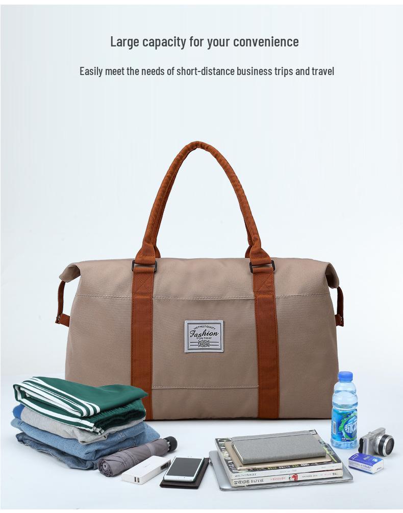 Unisex Gym Bag with Wet/Dry Separation, Large Capacity, Lightweight Tote for Travel or Maternity