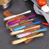 Butter Knife Holes Cheese Dessert Knife Stainless Steel Jam Knife Cutlery Toast Wipe Cream Bread Cheese Cutter Kitchen Tools