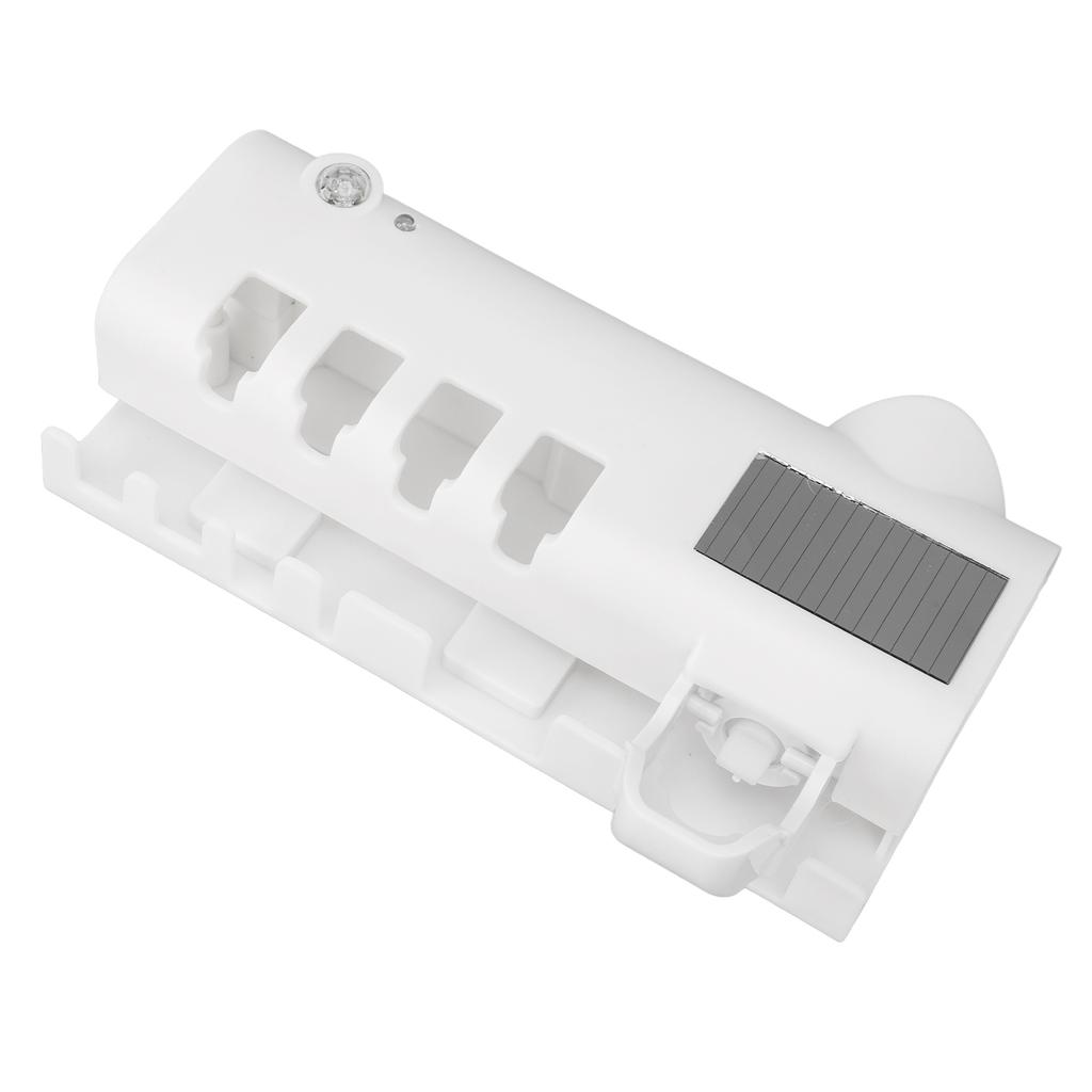 Toothbrush Holder 4 Slots Intelligent Cleaning Punch Free Wall Mounted Toothbrush Cleaner with