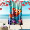 Clownfish Cartoon Underwater Scene Beach Towel Quick-drying for Travel Outdoor Sports Jogging Beach and Swimming