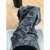 American Retro Camouflage Wide-Leg Jeans: Women's Spring Slimming Loose Fit Pants