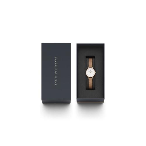 [Official Shop/2-Year Warranty/Authentic Import] Daniel Wellington DW Women's Petite Pressed Melrose Watch, 24mm, Stylish, Popular, Cute Mesh Watch, P