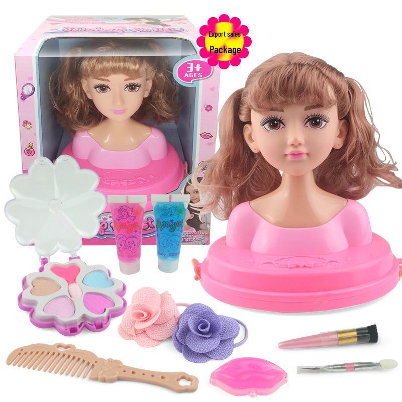 Hair Styling Barbie Doll Set: Half-body Princess Makeup Toy for Girls