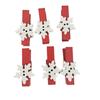 Eco-friendly Wooden Cartoon Clips: Creative Christmas Decor and Colored Wooden Patches