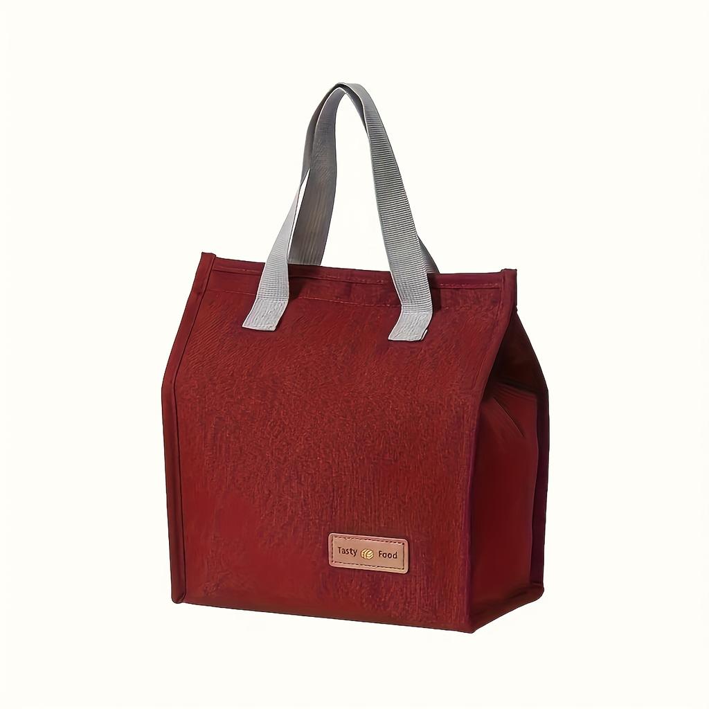 Gourmet Minimalist meal bag vertical portable cationic bento bag Insulated lunch box bag Large capacity bento bag