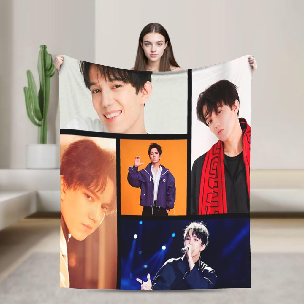 My Favorite Dimash Dear Dears Warm Soft Blankets Plush Bedding Throws Fluffy Home Decor Flannel Bedspread Sofa Bed Cover