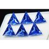 CERTIFIED 3-5 Ct Natural Blue Sapphire Trillion Cut Lot 6 PCS Loose Gemstone MULTTIQ115