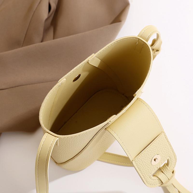 Women's Shoulder Bags Soft Hasp PU Leather Mini Handbag Large Capacity Crossbody Bags Solid Color Phone Purse CLE