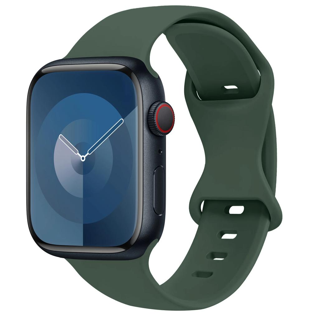Silikonarmband für Apple Watch Band 45mm 44mm 41mm 40mm 42mm 46mm ultra 49mm Sportarmband correa series 11 7 8 9 10 4 3 5 6 se