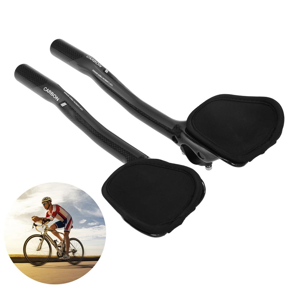 31.8mm Carbon Fiber Bicycle TT Handlebar Cycle Aero Bars Rest Handlebar Bike Tri Bars
