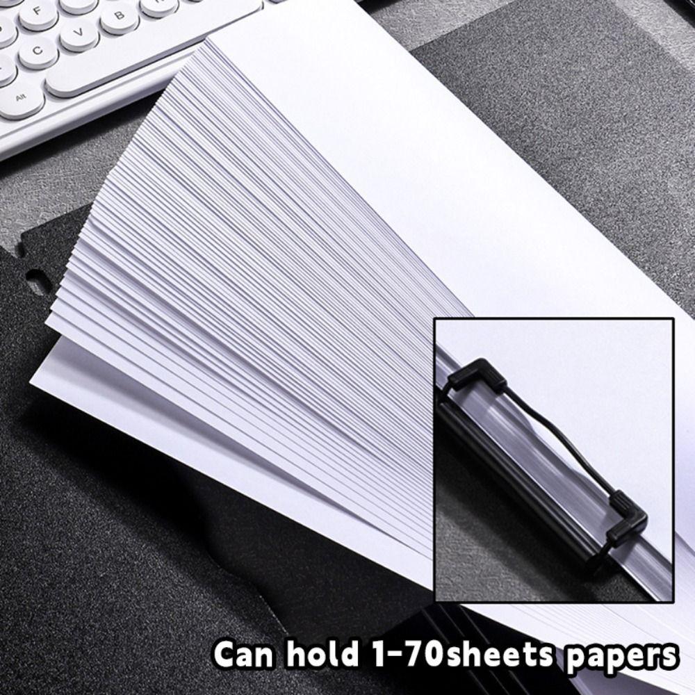 Horizontal/Vertical Clip Clipboard Thickened PP Writing Pad A4 File Folder  Document Management