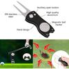 Multi-in-1 Golf Club Cleaning Set Microfiber Towel Brush Divot Tool Line Marker and Pitch Repair Tool for Men Women