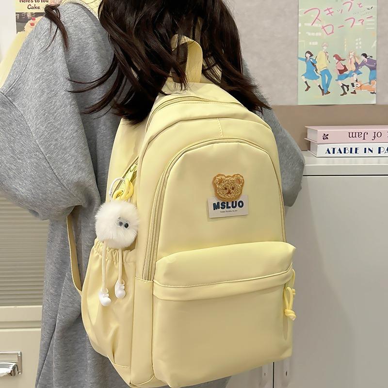 School Bag, School Bag, Female Style, High School Student, Large-capacity Backpack, College Student Summer Backpack, Simple Leisure Travel Backpack