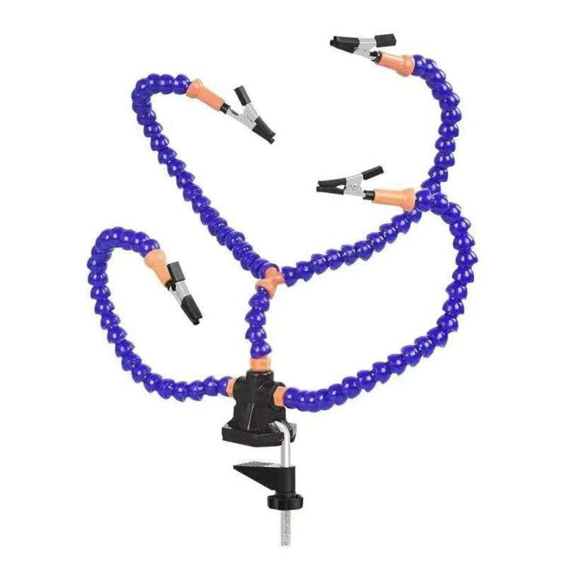 Multi Soldering Helping Third Hand Tool Table Clip Soldering Stand Welding Pcb Holder Flexible Arm Soldering Tool