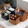 Felt Storage Basket with Handle - Multipurpose Organizer for Toys, Laundry, and Sundries with Custom Logo