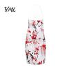 Scary Halloween Costume for Women Blood Print Women, Apron, Hooded Detailed Palm Outfit Cloak, Stockings Outfits Cosplay Parties, Haunted House Events