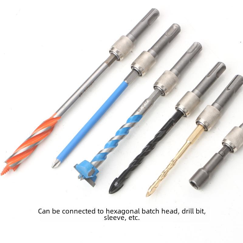 Electric Hammer Adapter: Round To Hex Handle Converter for Impact Drills.