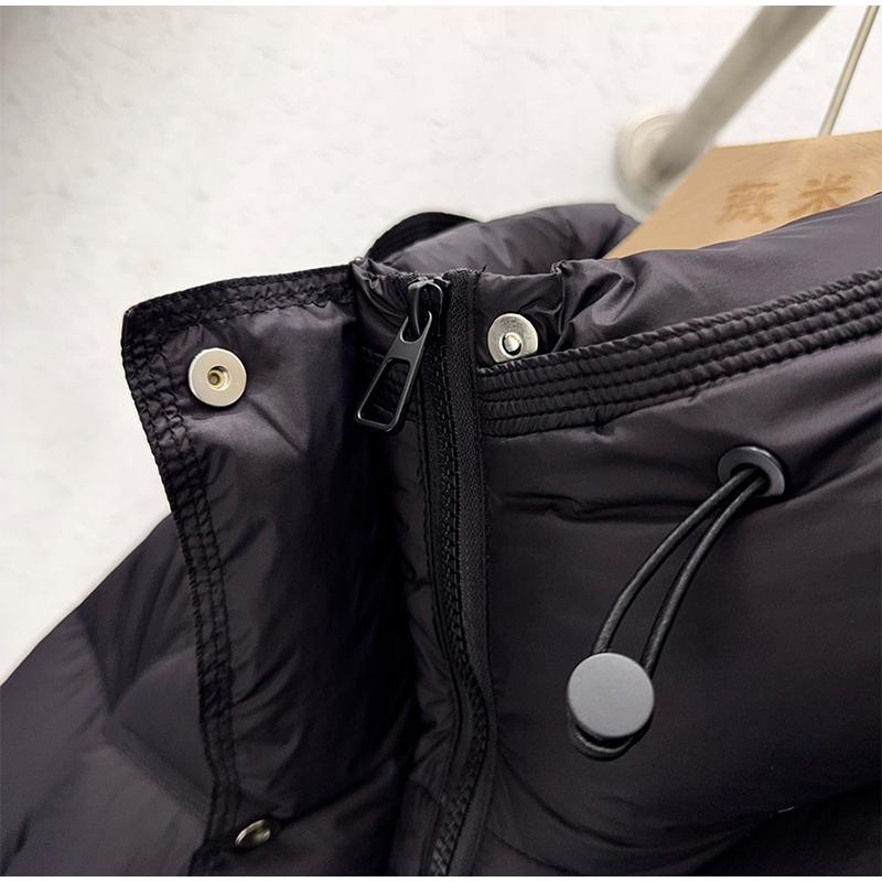 Kapuzen-Daunenjacke Damen Winter 2025 Neue Mode Grau Brotjacke Lässige Kurze Steppjacke