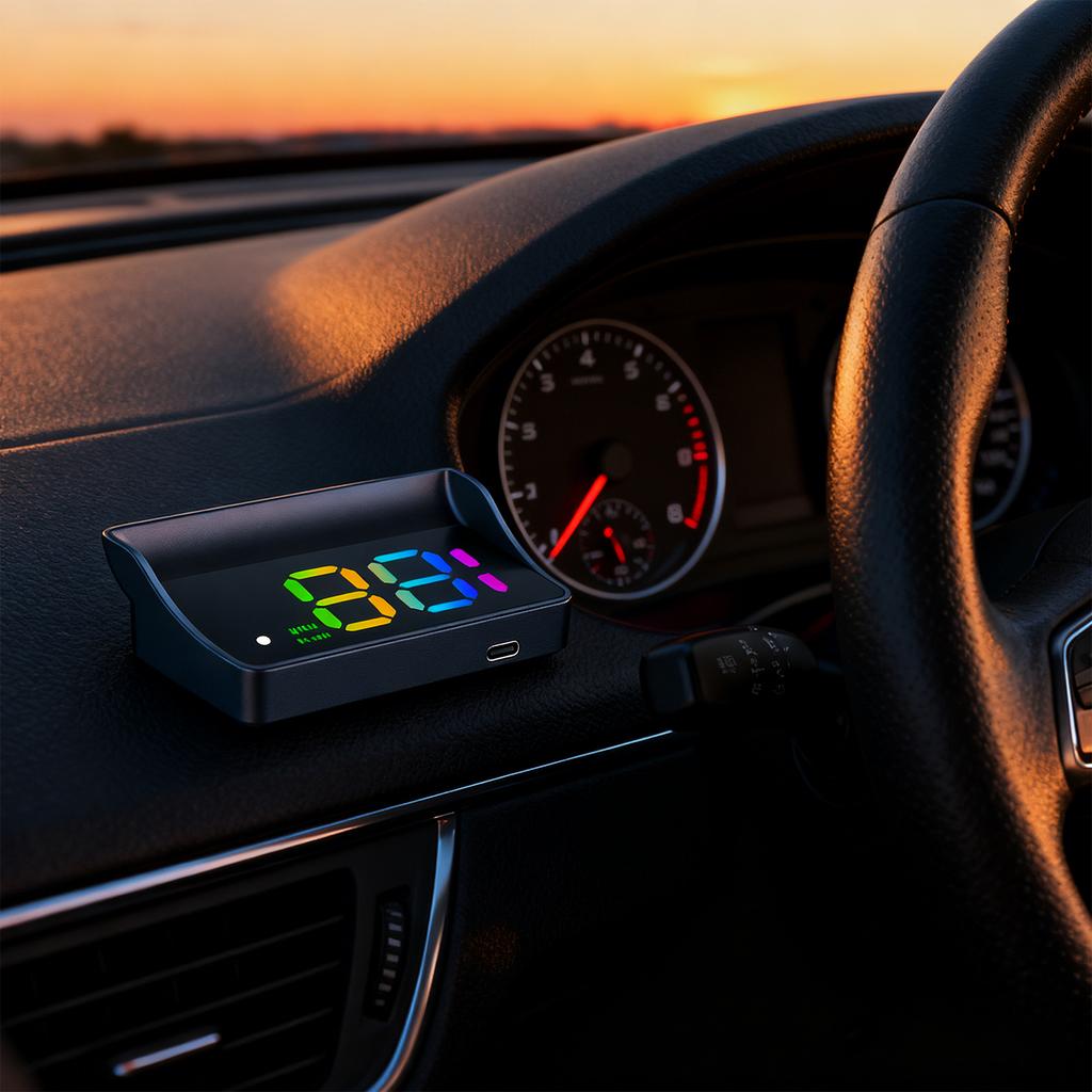 Digital Speedometer Universal GPS HUD Speed Meter Automatic Brightness Adjustment for All Car Truck Plug and Play Auto Part