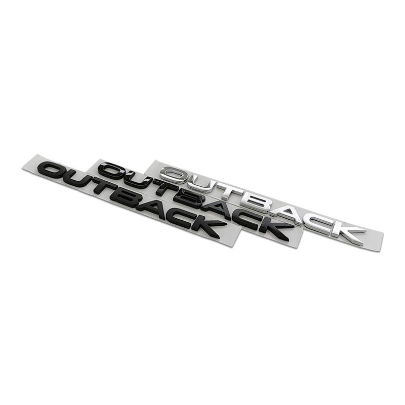 NRF1  21.5X1.8CM 3D ABS Car Styling Front Hood Badge Body Letters Emblem Stickers for Subaru Outback Logo Forester Legacy Accessories