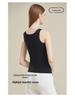 Women's Plus Size Velvet Warm Vest with Chest Pads - Autumn/Winter Cashmere Silk Base Shirt