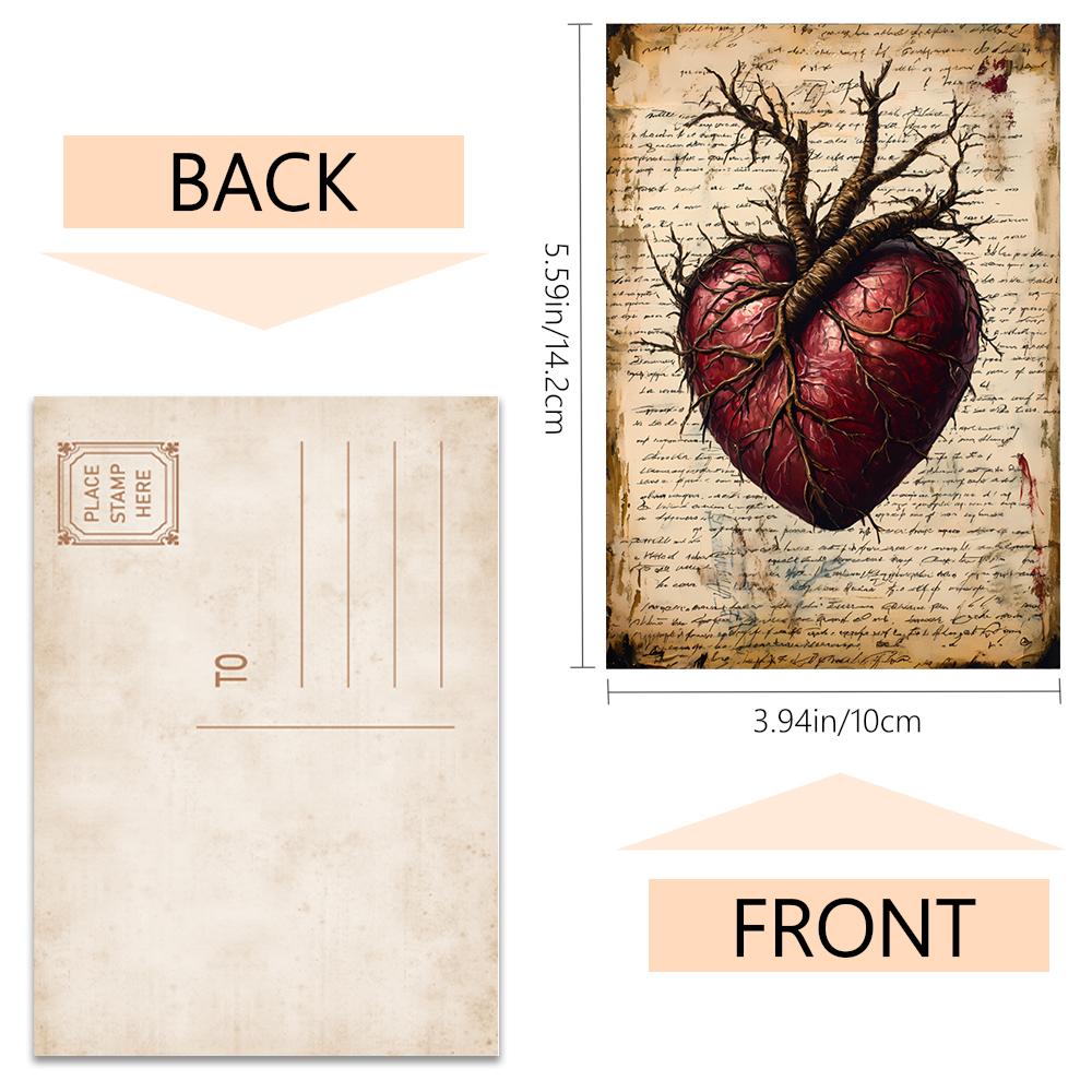 32pcs, vintage Halloween postcards, skulls, wolves, birthday/anniversary gifts, collectible, giftable, and mailable