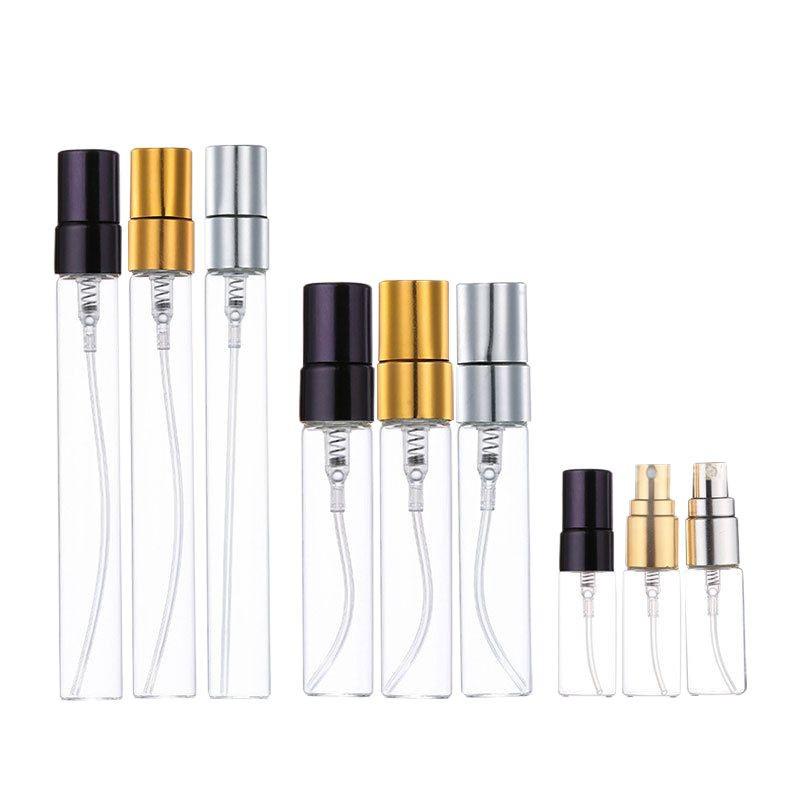 23510ml Clear Glass Dropper Bottle with Screw Cap - Perfume Sample Travel Spray and Decanting Trial Size.