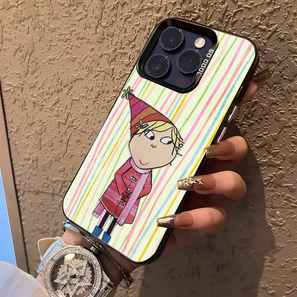

Чехол для телефона C-Чарли и L-Лола для iPhone 17,16,15,14,13,12,11,Pro,XS,Max,Plus,Mini,SE Черный Конфетный Матовый Ударопрочный Чехол iPhoneX