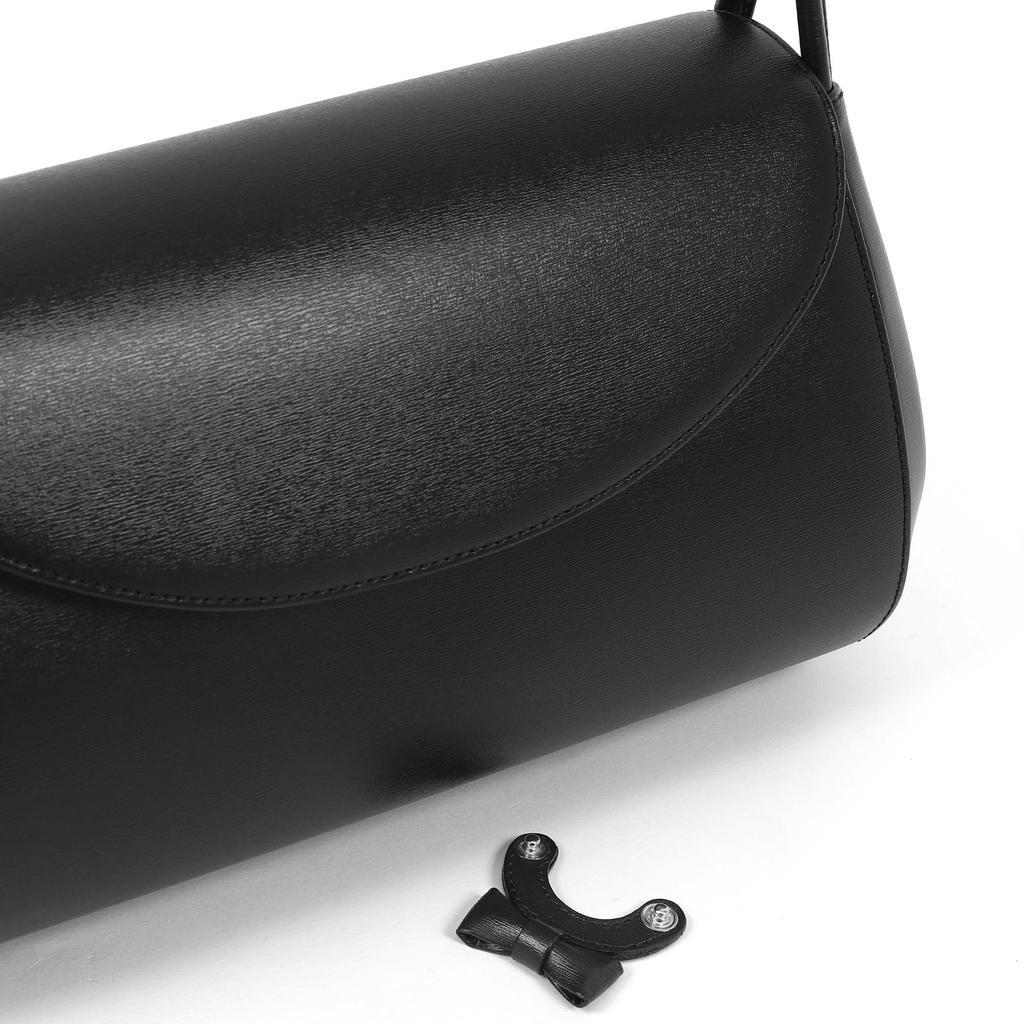 Kitamura Formal Handbag with Detachable Cloth and Folding 15151 Ribbon, Cloth, Bag, Y-0550, Black,