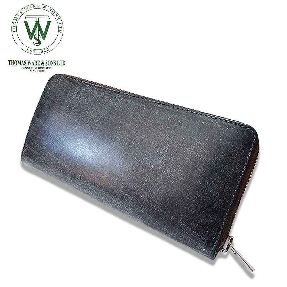 Thomas Ware Bridle Leather Round Zip Wallet, Green