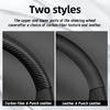 Cwnqah1 Cwmvjg1 Suitable for Mitsubishi Breathable Leather Matte Carbon Fiber Texture Steering Wheel Cover, Suitable for Outlander Phev Sport Eclipse