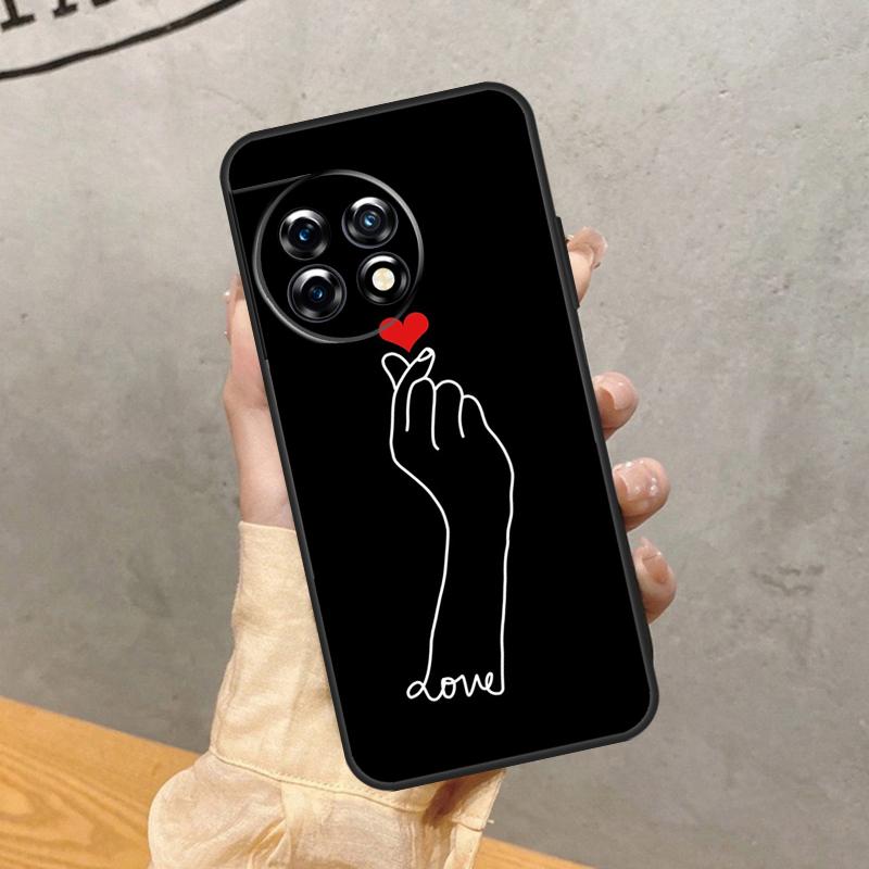 Love On The Finger Kpop Hülle Für OnePlus Nord 5 CE 2 3 4 Lite N20 N30 OnePlus 15 13 12 11 13T 10T 12R 13R 15R Abdeckung