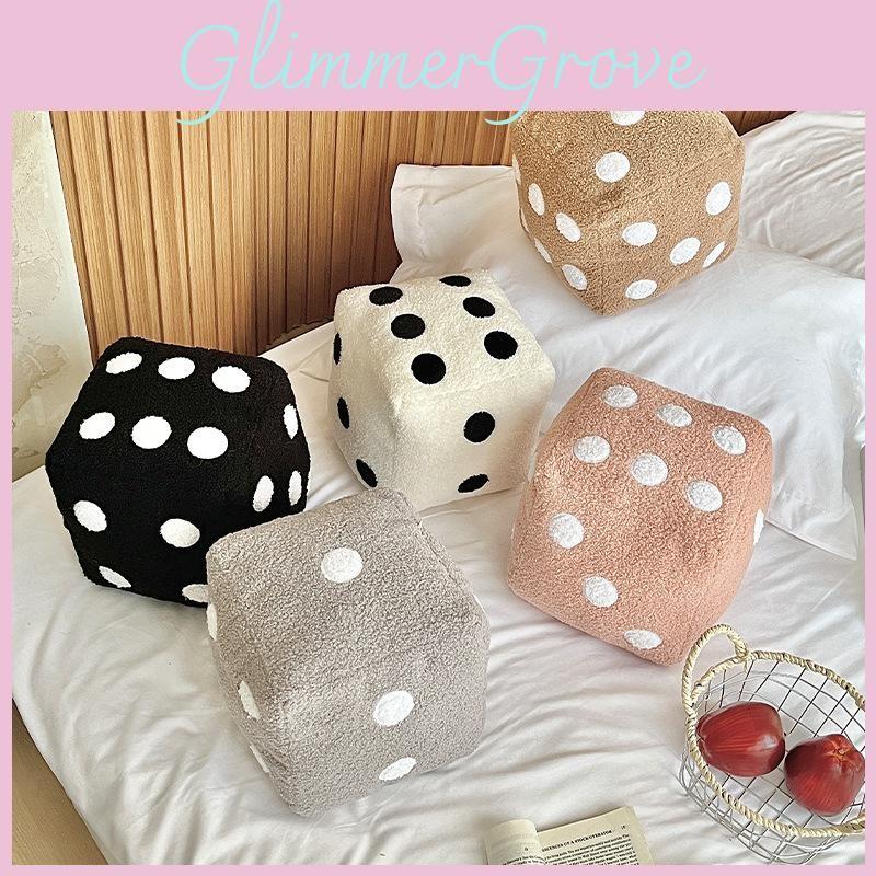 Plush Pattern Dice Toy Cute Cartoon Cushion With Pp Cotton Filling Office Home