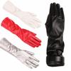 1 Pair 30/40cm PU Leather Gloves Extra Long Stage Performance Gloves Driving Gloves  for Women