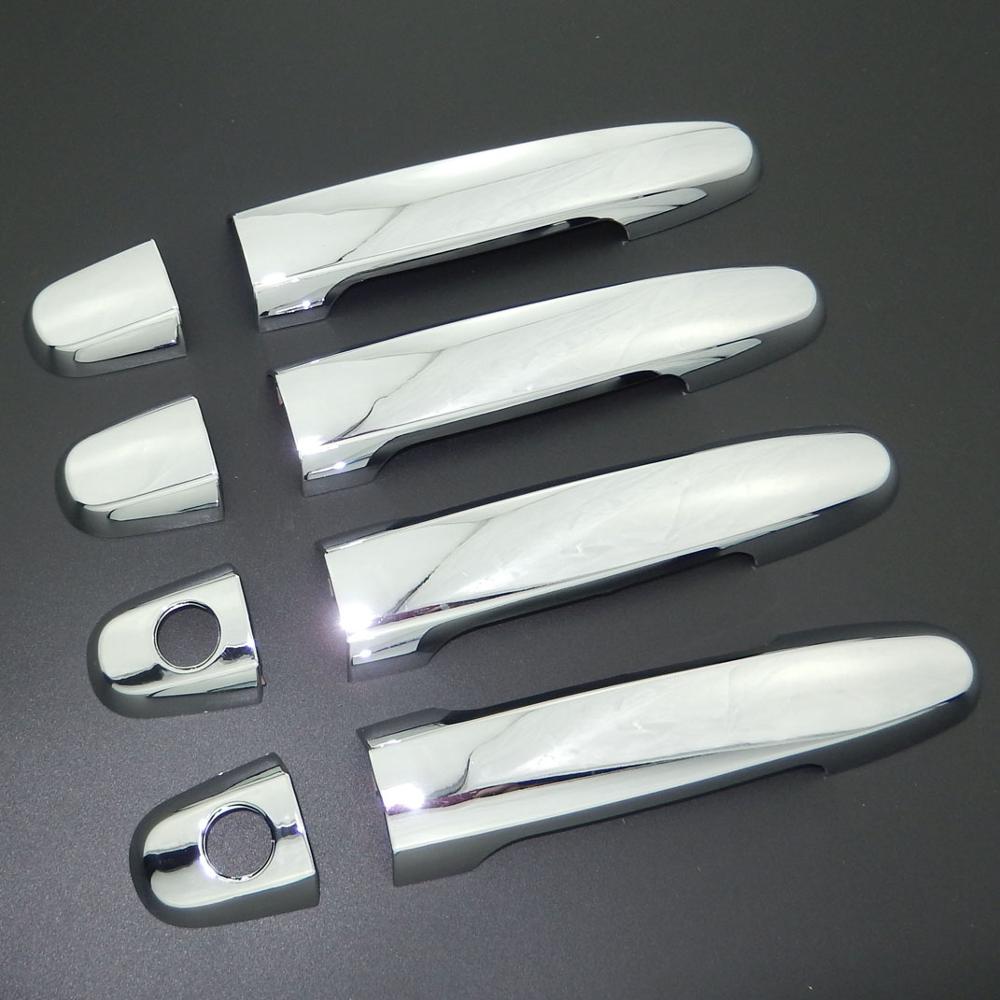 For Toyota RAV4 2001-2012 Chrome Door Handle Trim & Door Bowl Cover Car Styling 2004 2005 2006 2007 2008 2009 2010
