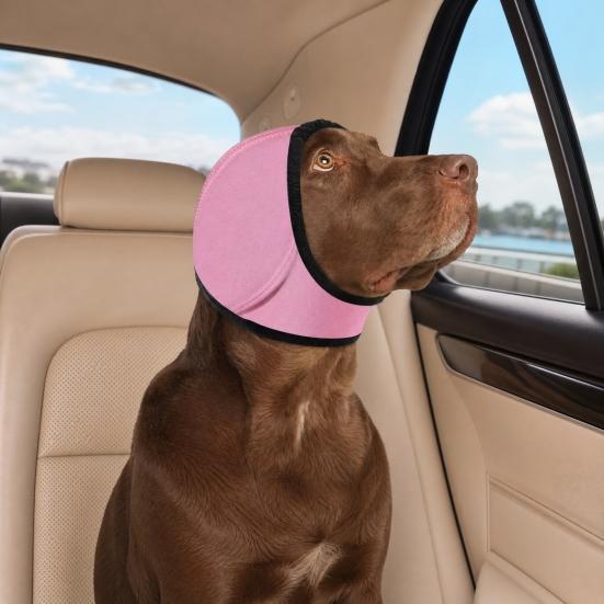Noise Cancelling Ear Wrap, No Shake Dog Ear Muffs, Noise Reduction Earmuffs from Thunder Vacuum, Dog Calming Ear Wrap for Grooming Bathing Swimming