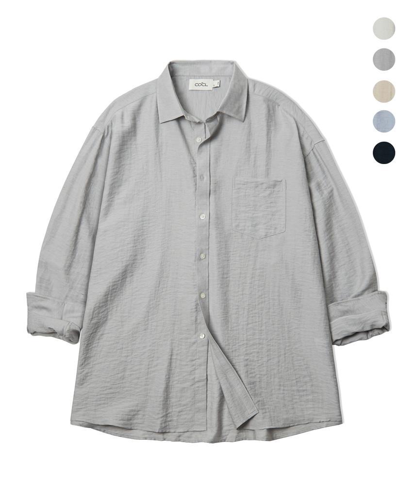 COSTUME O’CLOCK Linen Oversized Long Sleeve Shirt 5 Colors Coossh192
