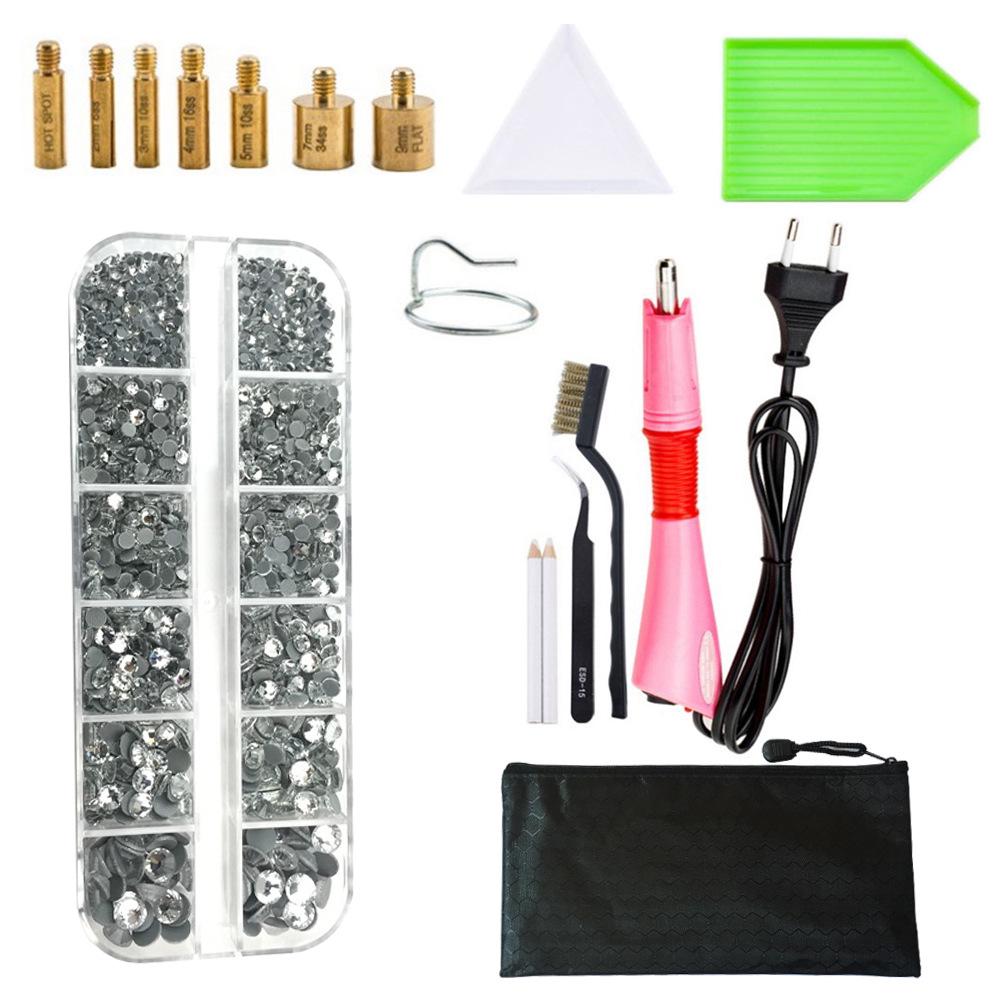 Rhinestone Setter Kit: DIY Hotfix Glue and Flatback Rhinestones with Setting Tools