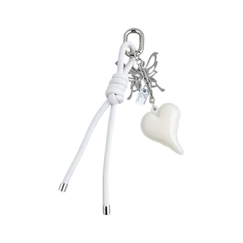 Fashion Keychain Phone Charm Stylish Heart Bag Pendant Keyring Stylish Bags Accessory for Backpack and Purse Handbag