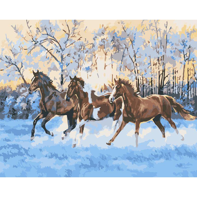 Frameless Digital Oil Painting for Entrance Hall - 40x50 Pigment Kit.