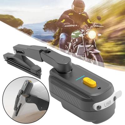 Akumulatorowy Wycierak do Kasku Motocyklowego Uniwersalny Wodoodporny Wycieraczka do Szyby Kasku Dla Większości Kasków Motocyklowych z Wizjerem Elektryczny O9p8