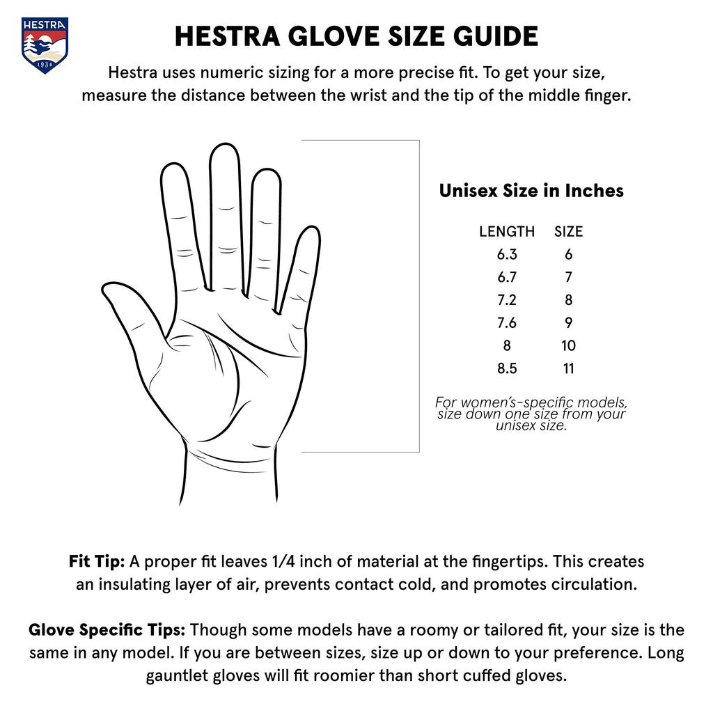 Hestra Oden Nubuck Leather Gloves for Winter and Outdoors Five-Finger
