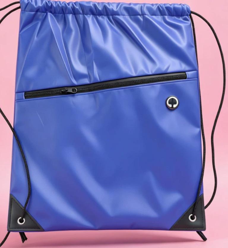 Colorful Polyester Drawstring Sports Backpack with Logo