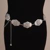 Retro Design Geometric Shape Metal Casual Waist Chain For Vintage Style Women Summer