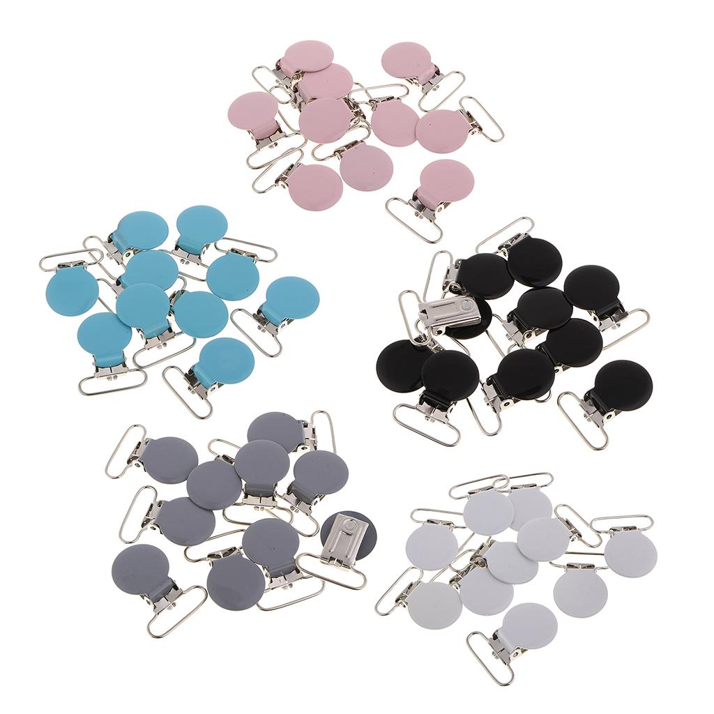 Pacifier Suspender Clip Iron Material Strong Grip Holder Clothing Accessories for Baby Bib Toy DIY