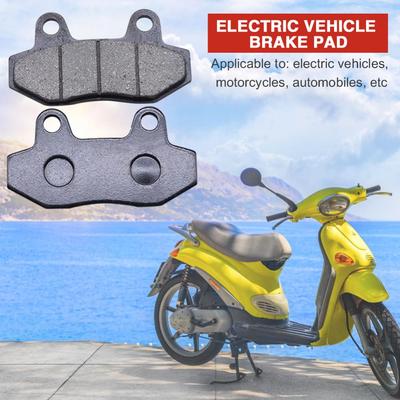 Pastilla de freno delantera y trasera universal para motocicleta, duradera y estable, 1 par, para motos de cross de 50, 90, 110, 125, 140, 150 y 160 cc, de alta calidad, color negro.